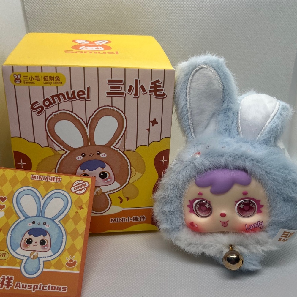 Kawaii Samuel Blue Bunny LUCKY rabbit NEW